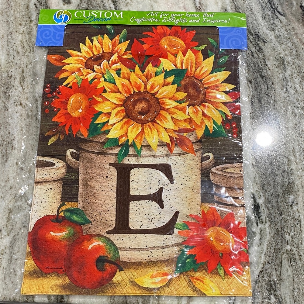 Fall “E” Garden Flag